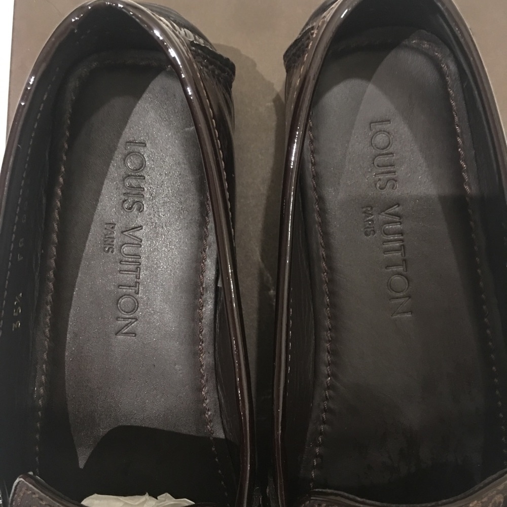 Louis Vuitton Loafers Mini Lin Monogram Ebene - Picture 3 of 9